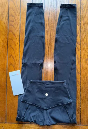 Lululemon Align With Pockets High Rise 28” Black Size 0 NWT thumbnail 1