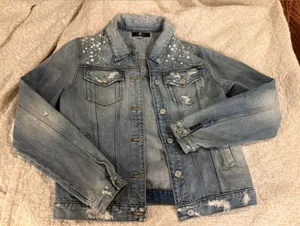 7 For All Mankind Denim Jacket embellished thumbnail 1