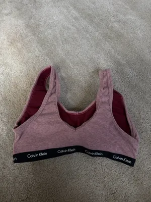 Calvin Klein Mauve Ribbed Bralette Size M thumbnail 3