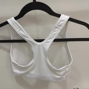 Nike Dri-Fit Sports Bra Racerback White thumbnail 2