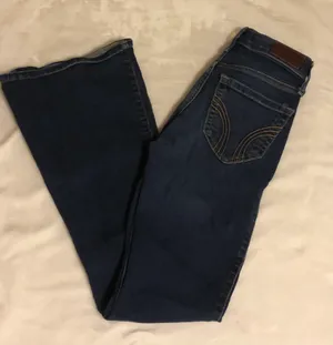 Hollister Dark Wash Bootcut Jeans thumbnail 1