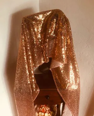 Sequin evening wrap. Jazz up your evening wear. thumbnail 1