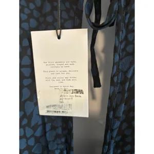 NWT Anthropologie Rue Stiic Blue Heart Print Size Small Open Back‎ Maxi Dress thumbnail 6