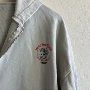 The Mayfair Group Made You Smile Chrome Zip-Up Hoodie - One Size Plus thumbnail 4