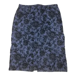 Vintage y2k fairycore flocked velvet denim skirt thumbnail 1