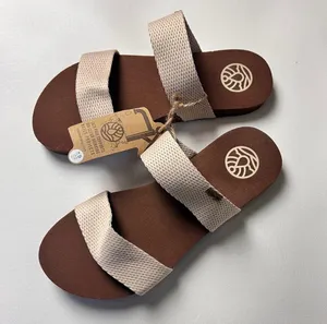 Freewaters Women’s Double Strap Supreem La Jolla Oatmeal Sandal Sz 9 thumbnail 1