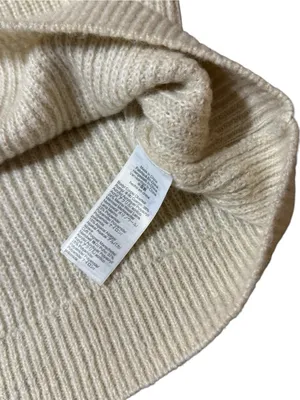 J. Crew XXL Beige Wool Blend Ribbed Turtleneck Puff Balloon Sleeve Sweater thumbnail 3