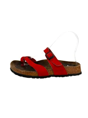 Papillio By Birkenstock Red Sueded Sandals Boho Gorpcore Size 36 US 5-5.5 thumbnail 3