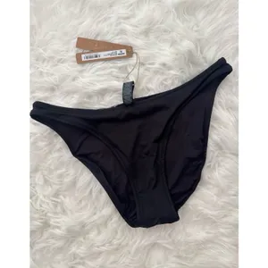 Skims Signature Swim Dipped Mid Coverage Bikini Bottom Onyx Size Small thumbnail 5