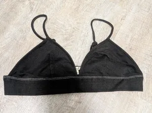 Intimately Free People Black Triangle Bralette Size Medium thumbnail 1