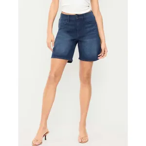 NWT Old Navy High-Waisted Wow Jean Shorts 7-inch inseam Dark Wash Blue US 2 thumbnail 3