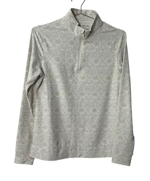 Peter Millar Perth Shell Pullover Ivory Shell Print Quarter-Zip NEW thumbnail 1
