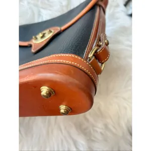 DOONEY & BOURKE Black Leather Crossbody Purse Bag (C-035) messenger bag Y2K thumbnail 5