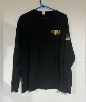 Hanes Black Long Sleeve with Yellow Truck Graphic thumbnail 2