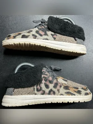 Hey Dude Women's Size 5 Britt Patchwork Java Grey Boot Shoes thumbnail 2