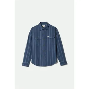 ✨BRIXTON WANDERING BLUE SZ MEDIUM OVERSHIRT✨ thumbnail 5