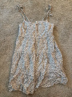 SheIn White and Black Leopard Dress thumbnail 1