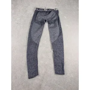 womens gymshark leggings seamless logo‎ waistband medium thumbnail 4
