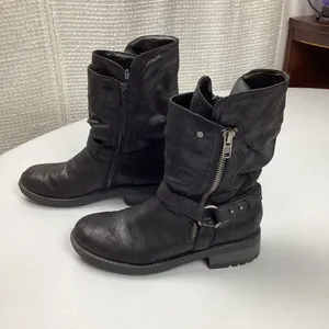 Carlos by Carlos Santana Seth Black Moto Boots Size 8.5 Women’s thumbnail 3
