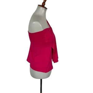 Outcast Exclusives Pink Off Shoulder Top Medium Y2K Clubwear Sexy thumbnail 4