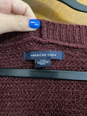 American Eagle Burgundy Sweater thumbnail 2