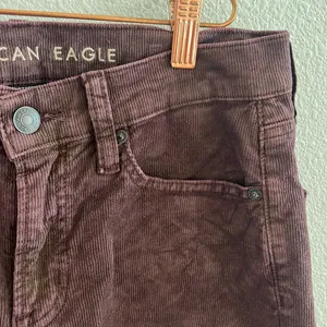 American Eagle 90s Straight Ribbed Corduroy Pants Purple Hue Fall Academia 4 thumbnail 5