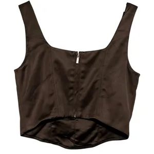 Aritzia Ten by Babaton S Dark Chocolate Brown Elevate Square Neck Bustier Top thumbnail 4