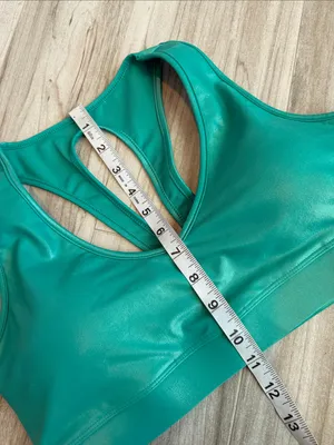 Carbon38 Shine Green Sports Bra XL thumbnail 3