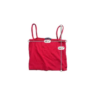 Brandy Melville Red Ribbed Tank Top Square Neck Spaghetti Strap Cropped Camisole thumbnail 3