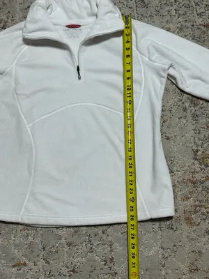 Obermeyer half-zip white fleece pullover size XL thumbnail 9