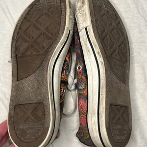 All Stars Custom Hand drawn peach sneakers size 7 thumbnail 10