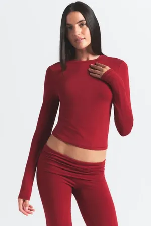 SKIMS Cotton Jersey Long Sleeve T-Shirt L thumbnail 1