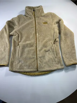 The North Face Women's Gold and Tan Teddy Fleece Jacket thumbnail 2