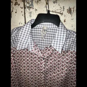 Seven Button down shirt size Medium White thumbnail 3