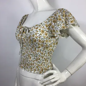 Billabong Smocked Floral Top Size L thumbnail 12