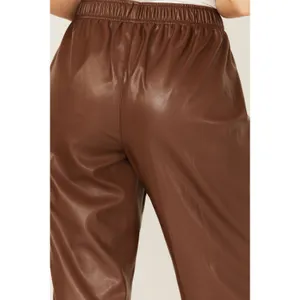 Ariat Womens Brown Faux Leather Western Jogger Pants High Rise Size L‎ 1005037 thumbnail 12
