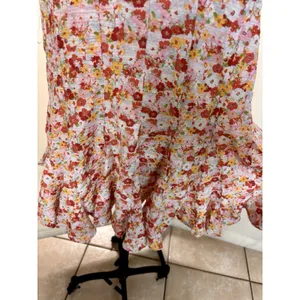 Lulus Babydoll Y2K Mini Dress Roses Floral Hippie Boho Cottage Sundress Medium thumbnail 8