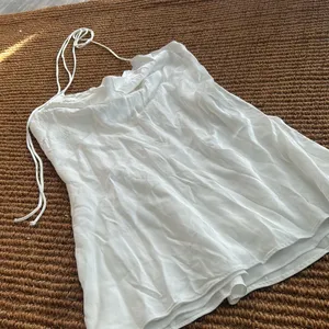 Zara‎ White Flowy Halter Tie Up Dress thumbnail 1