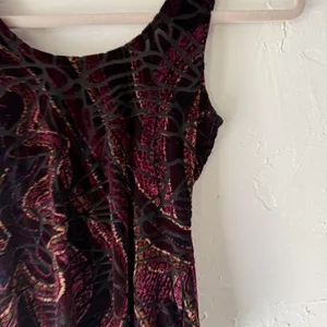 Arianne Tank Top Y2k Goth Small‎ Purple Black Velvet Buckle Whimsigoth Witchy thumbnail 8