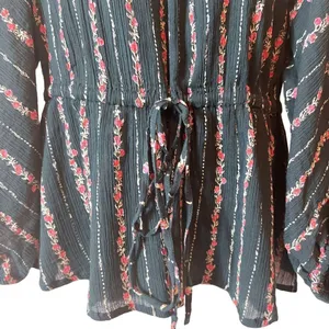 Roller Rabbit Mateaus Linden Cotton Gauze Peasant Blouse thumbnail 7