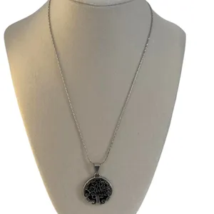 Tree of Life Necklace Silver Pendant Celtic Norse Viking Stainless Steel thumbnail 6