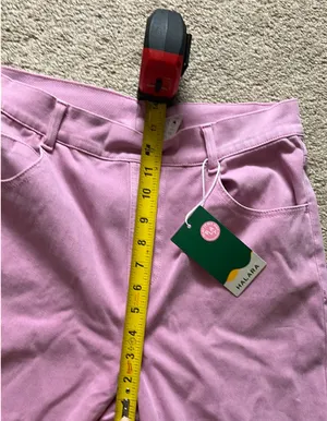Halara kick crop pink stretch jeans  thumbnail 7