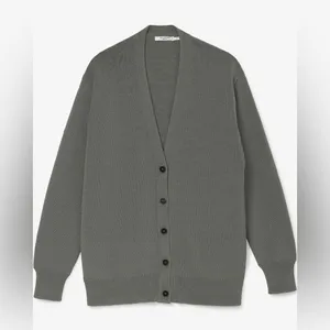 MM Lafleur The Cookie Cardigan Sleek Cotton in Fossil thumbnail 2