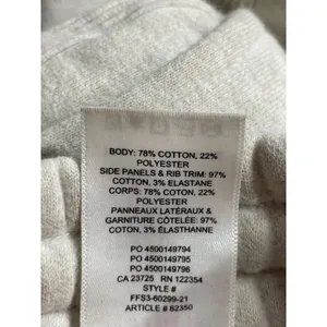 Aritzia TNA Cozy White Wide Leg Yoga Workout Athletic Activewear Sweat Shorts XS thumbnail 7