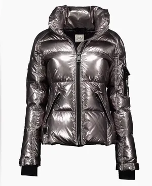 SAM. Freestyle Down Puffer Jacket in Gunmetal size Small (S) thumbnail 1