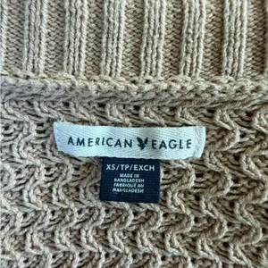 American Eagle Outfitters Tan Knit Cardigan Sweater thumbnail 3
