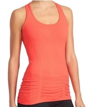 Athleta | Momentum Ruched Tank Top Coral Pink‎ Racerback Athletic Shirt, Size S thumbnail 1