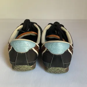 Vintage Coach Sneakers Nikki Black Suede Nylon Women’s 7 Retro 2000s Y2K thumbnail 6