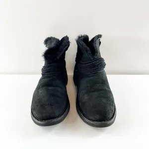 UGG Pasqual Shearling Lined Mini Winter Boot Booties Black 8 thumbnail 7