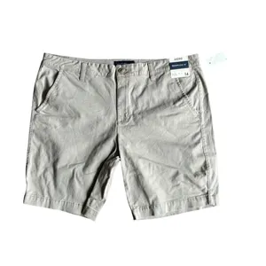 Aeropostale Women's Mid Rise Bermuda Khaki Shorts w/ 9 in. Seam thumbnail 2